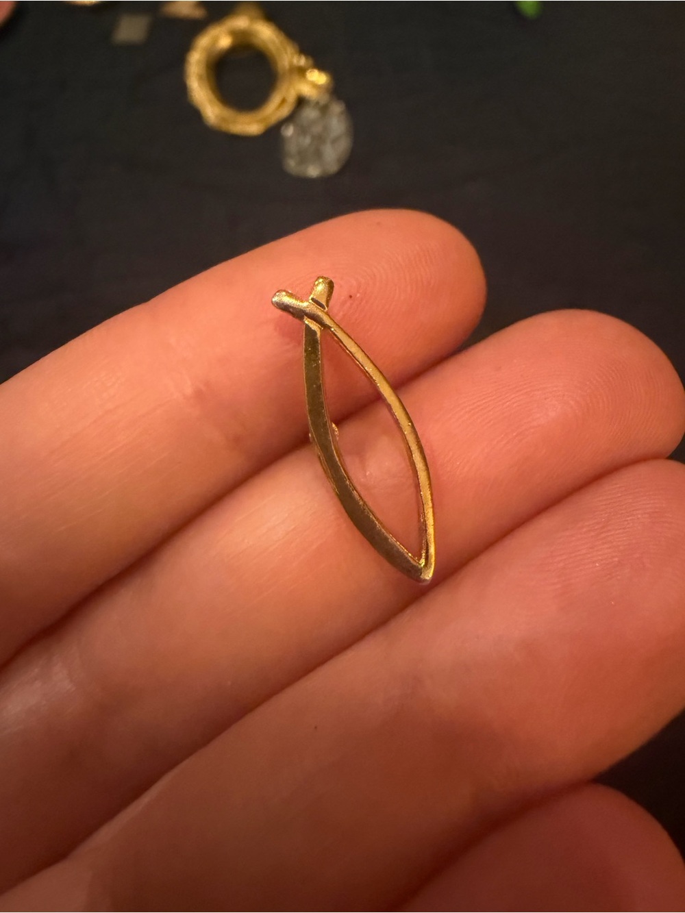 Vintage Gold-Tone Fish Pin - Women Jewelry